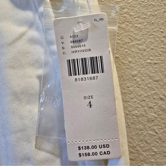 Maeve by Anthropologie Womens Wide Leg Cropped Pants Sz 4 NWT - Picture 2 of 4